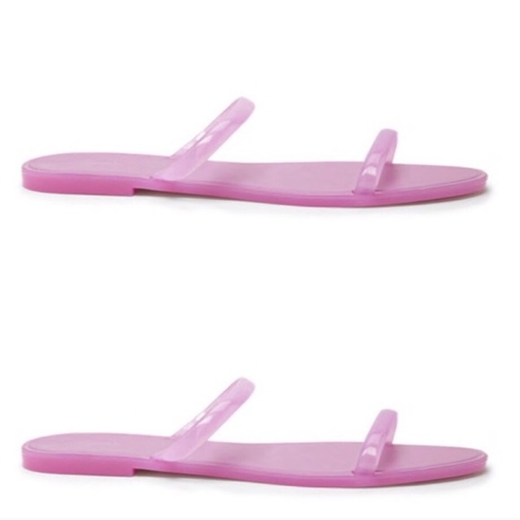 two strap jelly sandals
